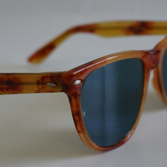 NWT Vintage Glass polarized Wayfair style tortoise frame / smoke lens sunglasses main image 4